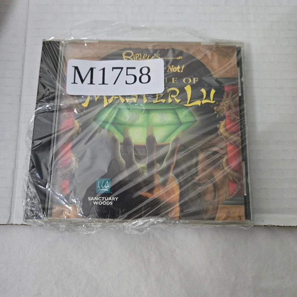 Vintage Ripleys The Riddle of Master Lu PC Game‎ 1995 MS DOS Retro Graphic